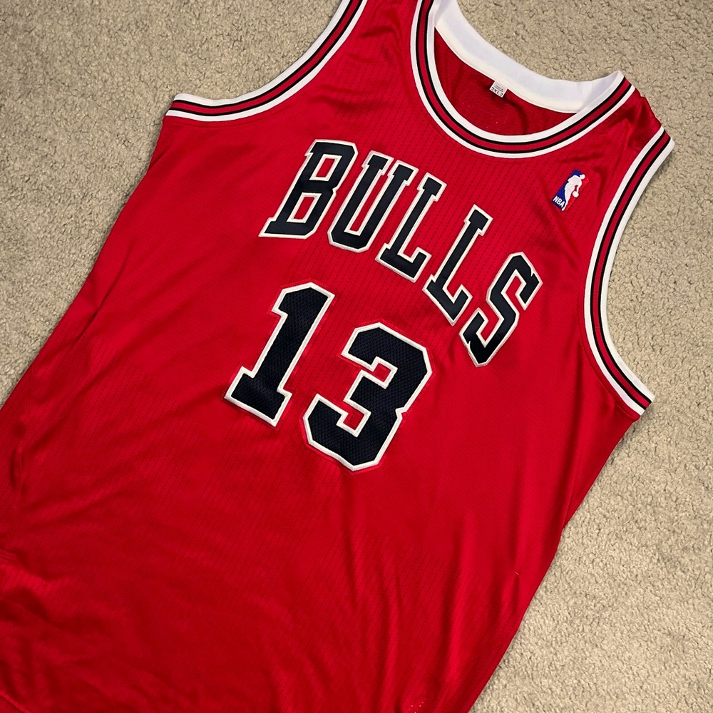 Adidas Chicago Bulls Joakim Noah #13 Red Authentic Jersey Men’s 3XL  Length +2”